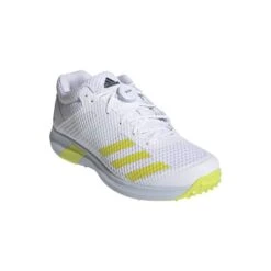 2023 Adidas AdiPower Vector Mid Bowling Cricket Shoes - Acid Yellow